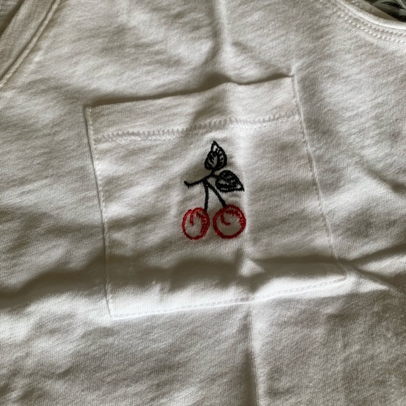 MADEWELL cherry embroidered whisper cotton tank - Picture 6 of 8